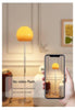 Retro mushroom glass floor lamp for living room