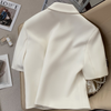 Off-white short sleeve women suit blazer