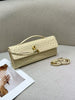 Women’s Genuine Leather Ostrich Pattern Clutch Crossbody