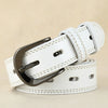 Women’s Genuine Cowhide Hollow Pin Belt 2.8cm Wide 3