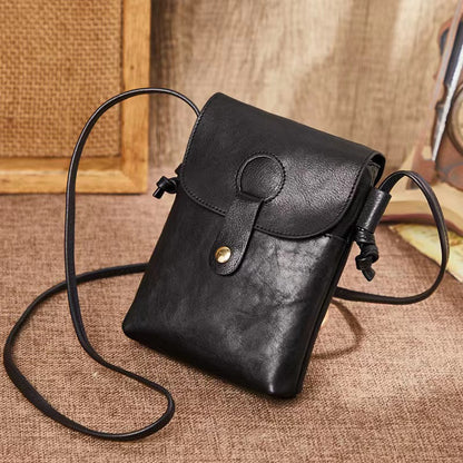 Leather Crossbody Phone Bag with Card Slot