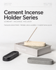 Incense Stick Holder in Textured Cement for Minimalist Home Decor