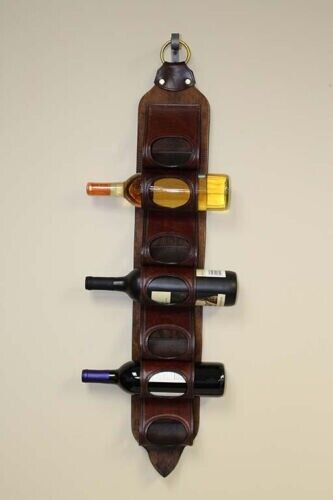 Leather bottle holder