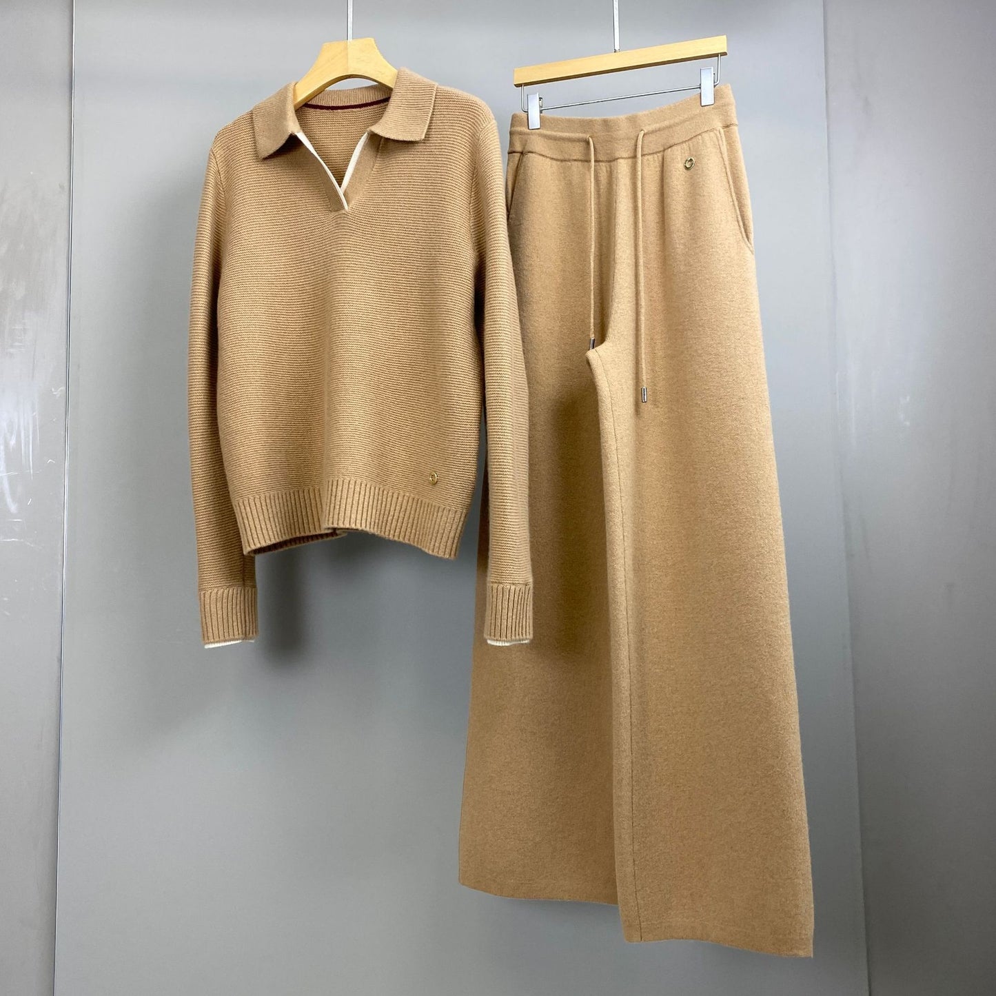 Women’s Real Cashmere Sweater and Pants Lounge Set