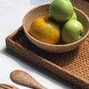 Handwoven Square Natural Rattan Serving Tray