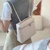 Backpack Women Ostrich Pattern Genuine Leather Handbag