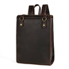 Vintage Crazy Horse Leather Backpack Men Women