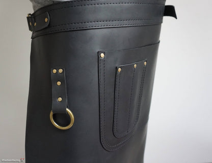 Half Waist Real Leather Apron