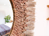 Seagrass and banana bark decorative woven mirror