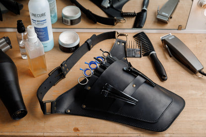 Leather Barber Hairdressing Tool Belt