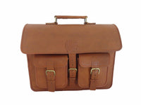 Vintage leather Laptop Messenger Bag