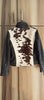 Women's Biker Hair On Cow Skin Jacket