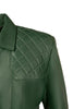 Women's Green Genuine Leather Jacket