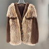 IN STOCK Women’s Mink and Real Fox Fur Coat Winter Jacket 3