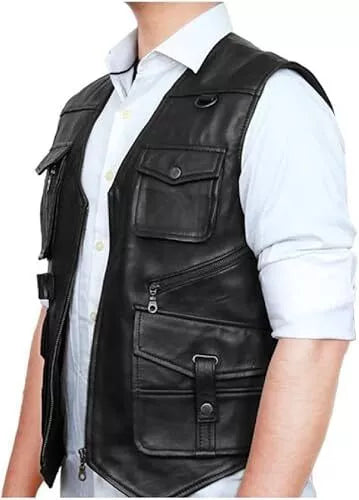 Real Genuine Leather Hunter vest