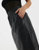 Long Real Leather Skirt