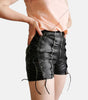 Women’s Black Leather Shorts