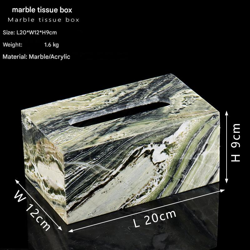 Natural Marble Rectangular Tissue Box Holder 3 Trumpet – Xiang Xuemei