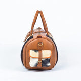 Make a statement with this cowhide overnight bag, your symbol of refined taste.