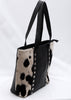 Black White Cowhide Shoulder Purse