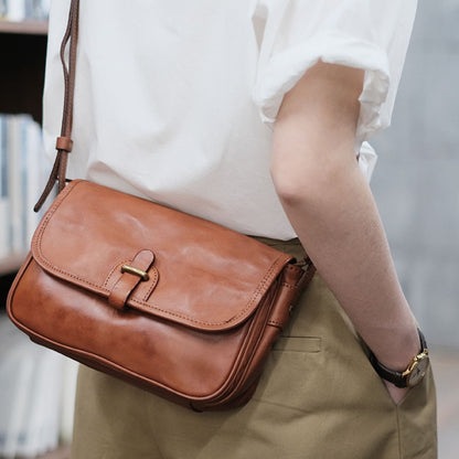 genuine leather women crossbody sling bag