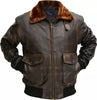 Genuine Leather Shearling Fur Men's Jacket