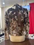 Rodeo Style Real Hair On Cowhide Jacket