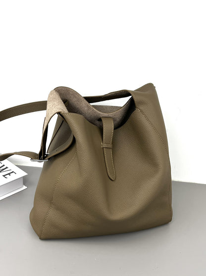 Women Hobo Leather Large Shoulder Bag