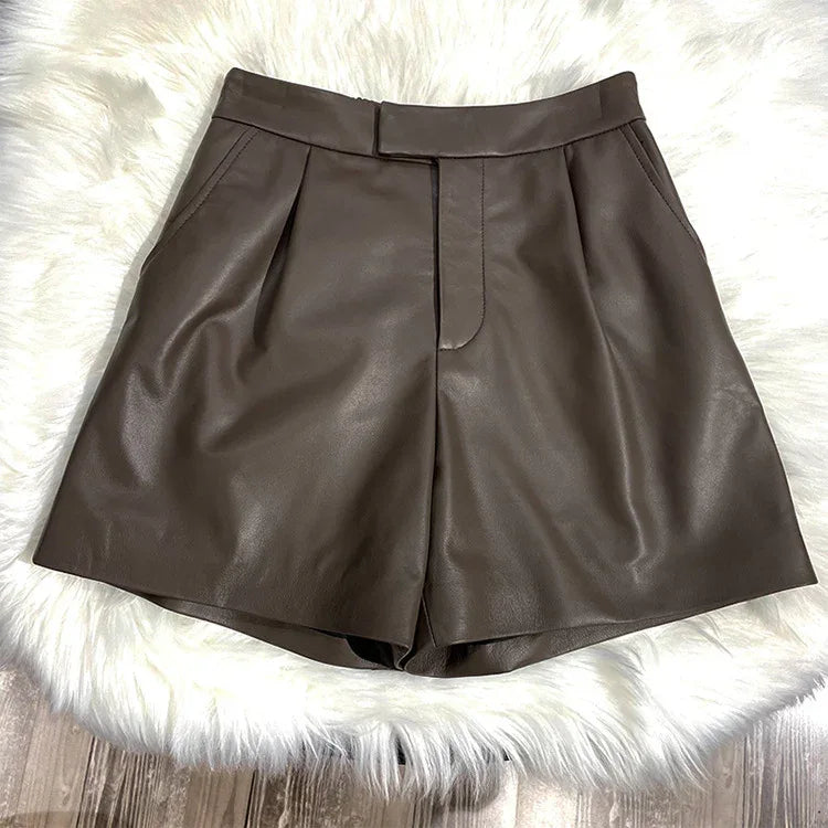 Bold Leather Shorts for Women 1