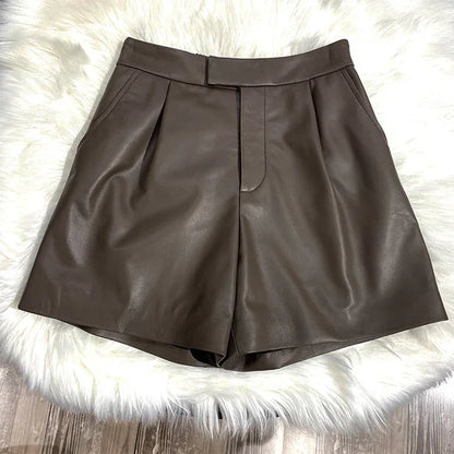 Bold Leather Shorts for Women 1