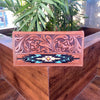 Hand Tooled Engraved Wallet Bifold