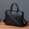 Vintage leather messenger bag for men office travel