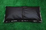 Natural Cowhide Lumber Pillow Cover Black White