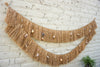 sea shells raffia wall hanging two layers