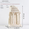 Roman  Yellow Travertine Marble Column Ornament