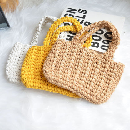 small cotton crochet summer bag