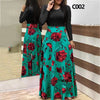 Boho Floral Long Sleeve Maxi Dress for Women