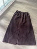 Women’s Genuine Suede Midi Skirt High Waist