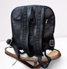 Real Cowhide Black Leather Backpack