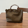 Real Leather Crossbody Office Purse with Strap