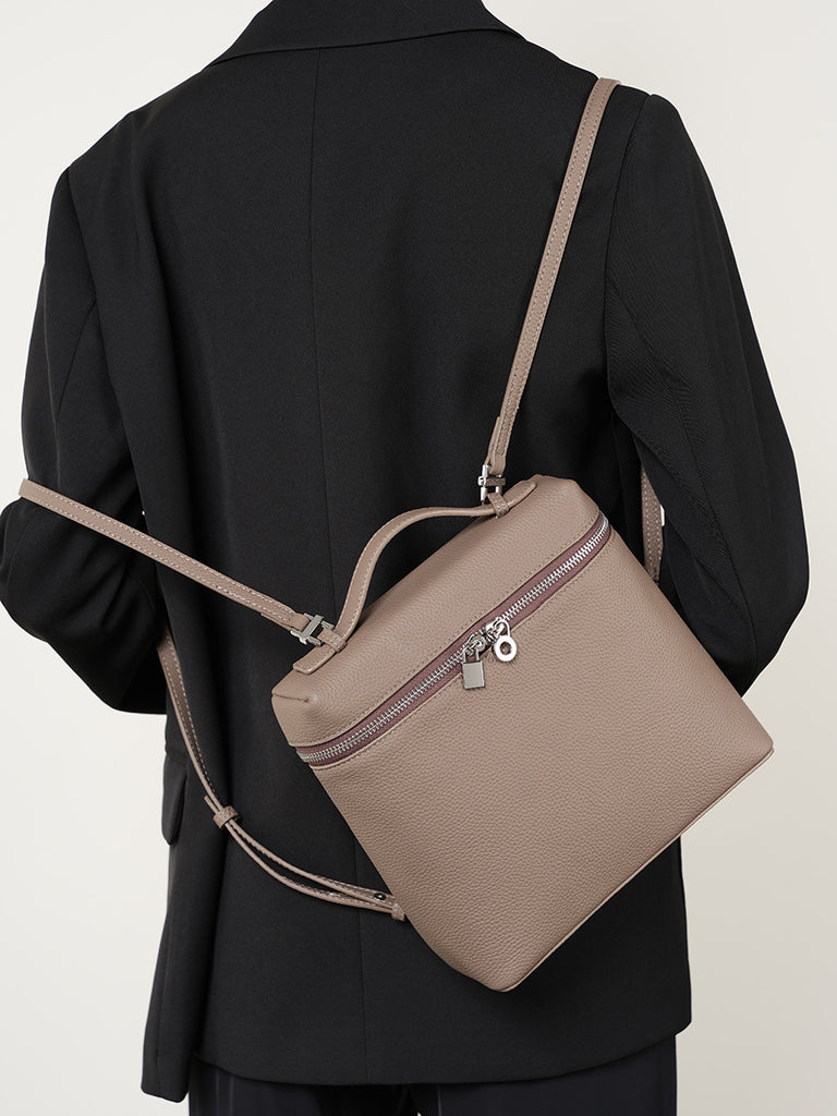 Leather Backpack for Women with Adjustable Straps