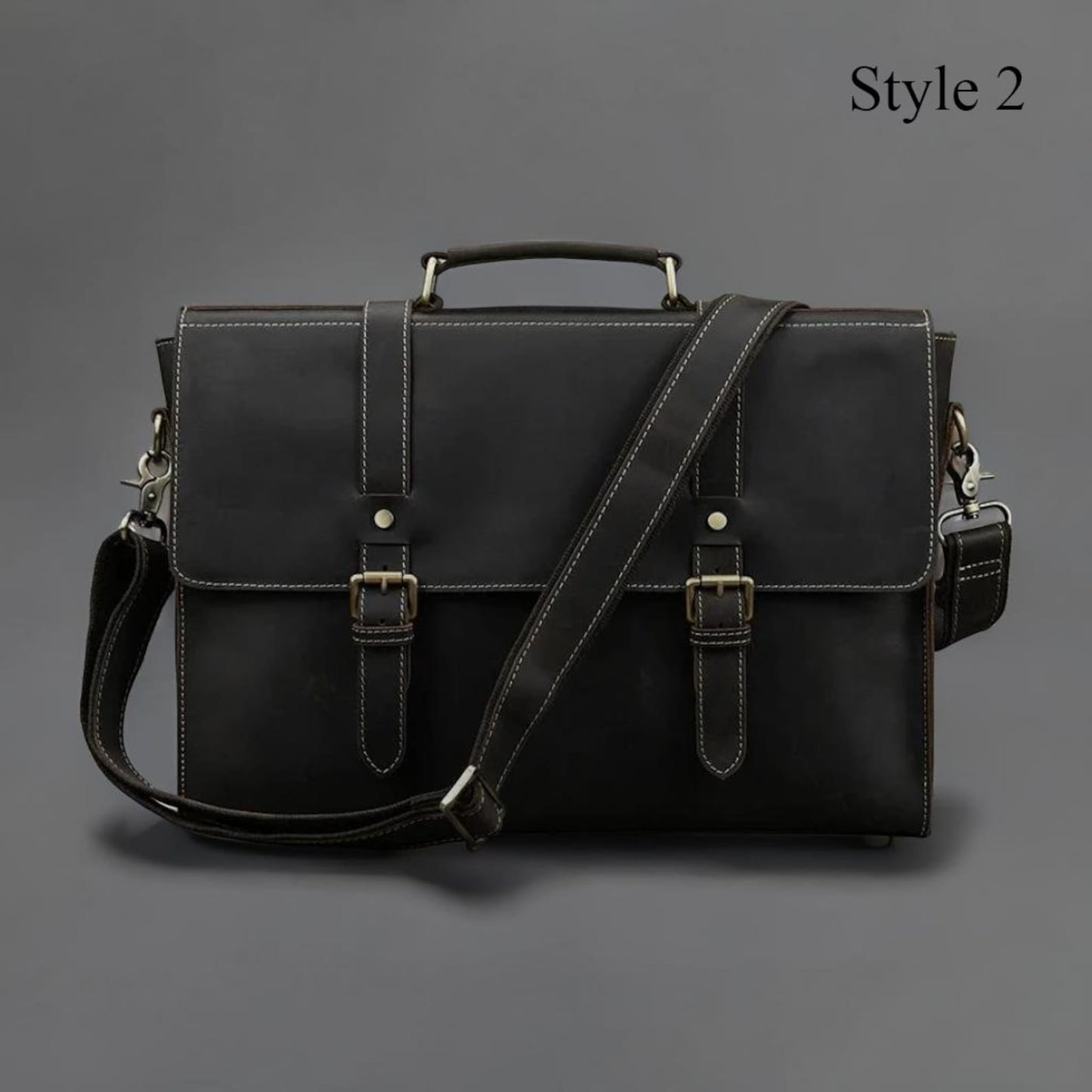 leather Work Briefcase Bag