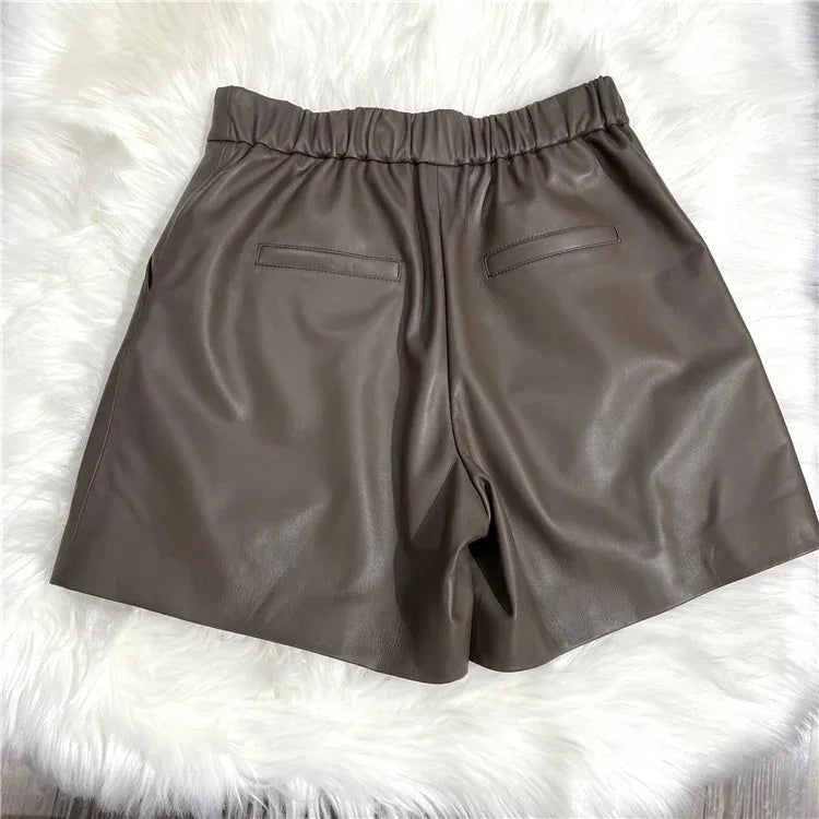 Bold Leather Shorts for Women
