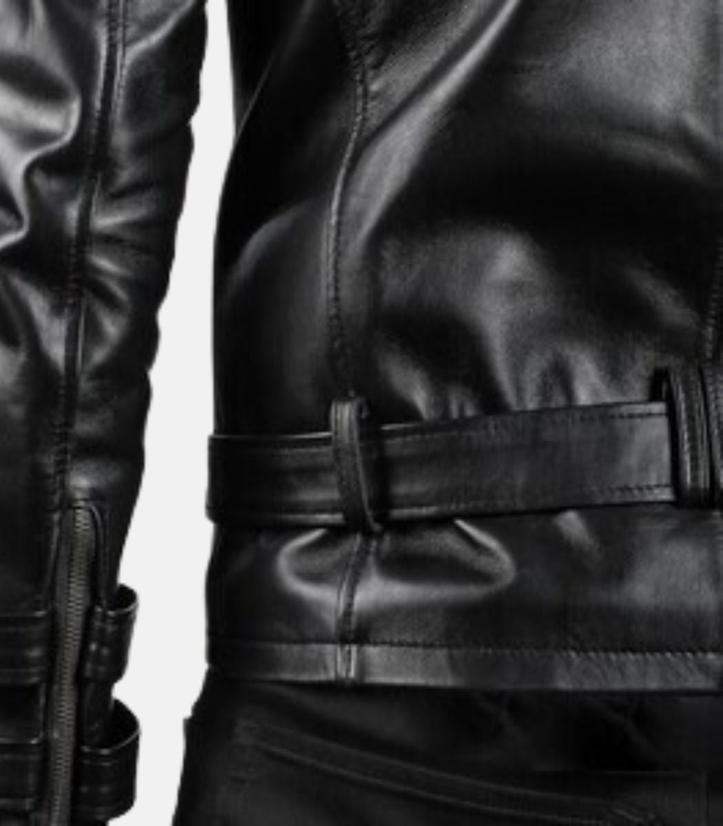 motorcycle genuine leather jacket