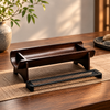 Bamboo Incense Stick Holder with Removable Metal Mesh Ash Tray