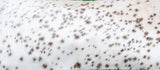 Cowhide Lumber Pillow Covers Brown White Speckled