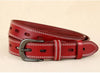 Women’s Genuine Cowhide Hollow Pin Belt 2.8cm Wide