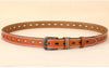 Women’s Genuine Cowhide Hollow Pin Belt 2.8cm Wide