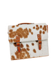 Hair On Cowhide Briefcase Messenger Bag