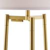 Boho Floor Lamp with Faux Marble Shelves for Living Room
